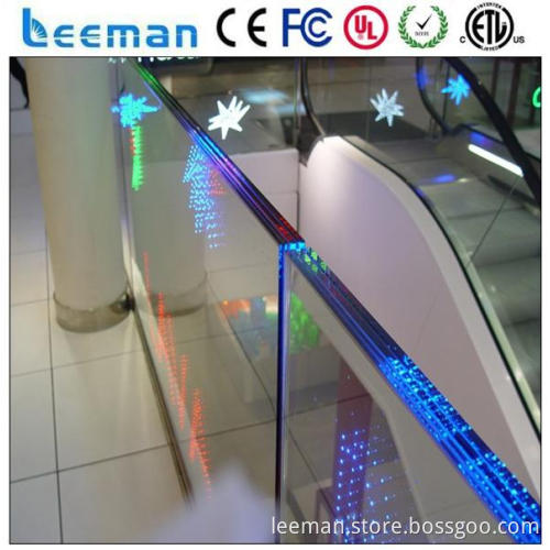 outdoor full color led display transparent scrolling message board new! high brightness transparent glass led display screen
